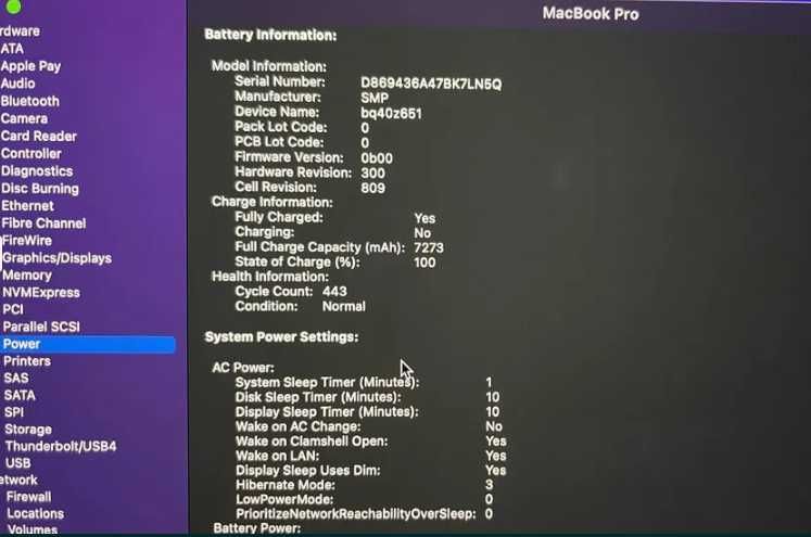 Macbook Pro 16' TouchBar /2019 /i7 2.6GHz /512gb SSD/ Radeon Pro 5300M