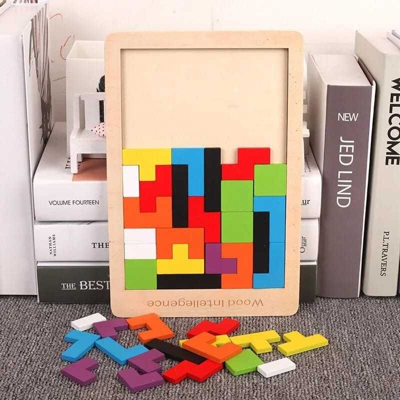 Puzzle din lemn IQ