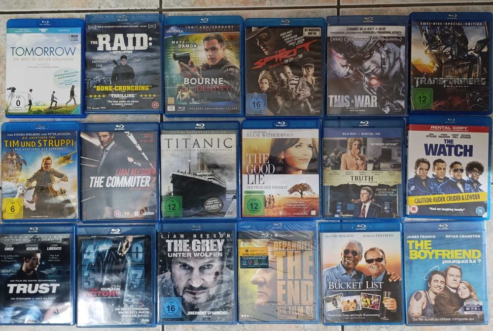 pachete Discuri originale BluRay, toate genurile (cu/fara romana)