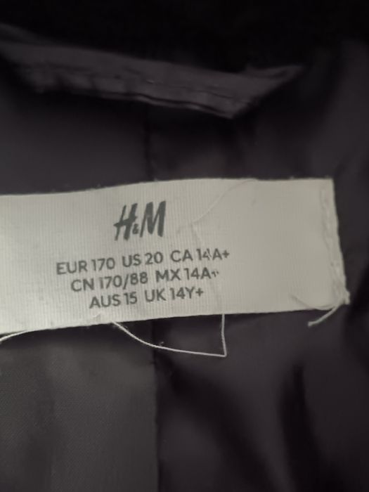 HM яке черно унисекс, размер 170