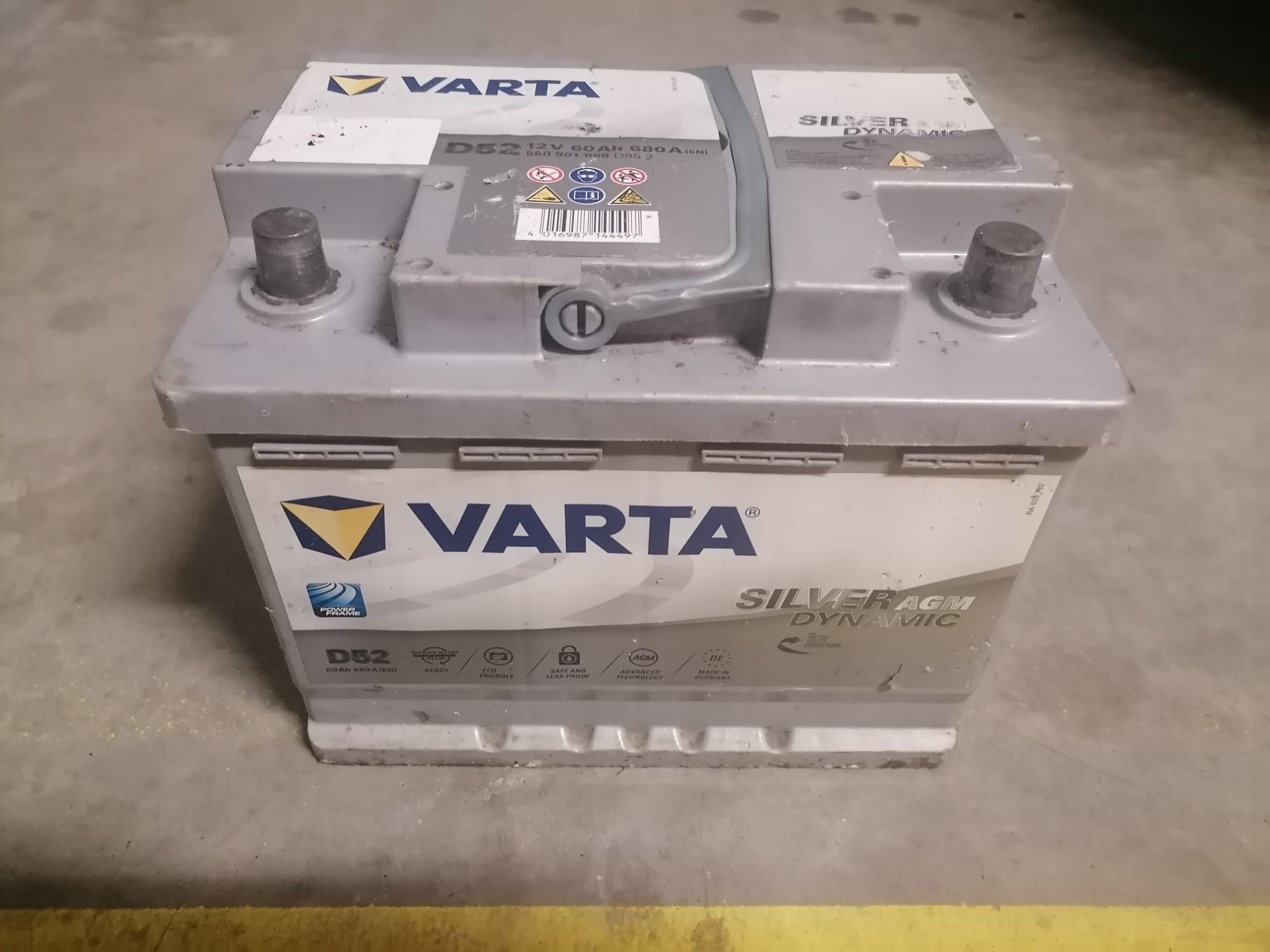 Baterie auto Varta Silver 60 amperi Agm cu Start stop import Germania