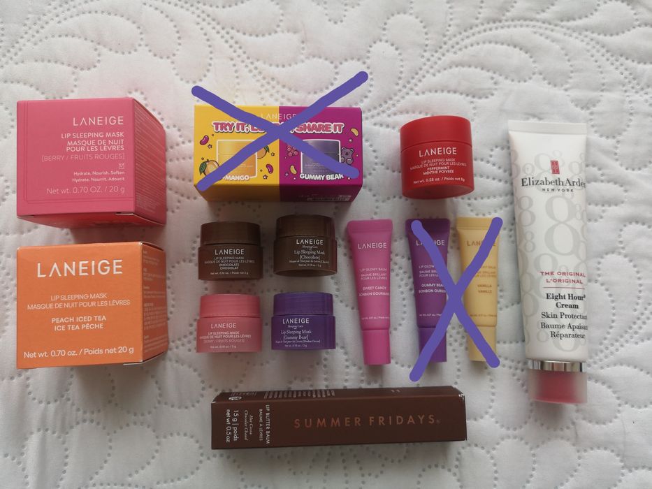 Балсами за устни Laneige/Summer fridays/Elizabeth Arden