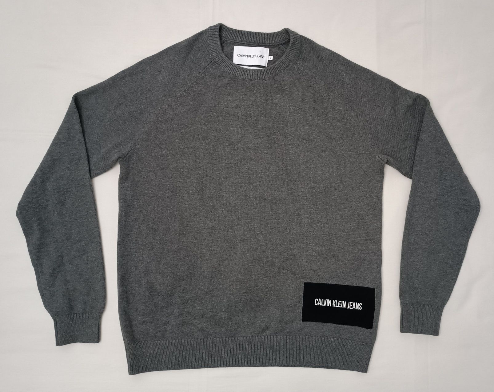 Calvin Klein Jeans Wool Pullover оригинален пуловер L вълнен памук