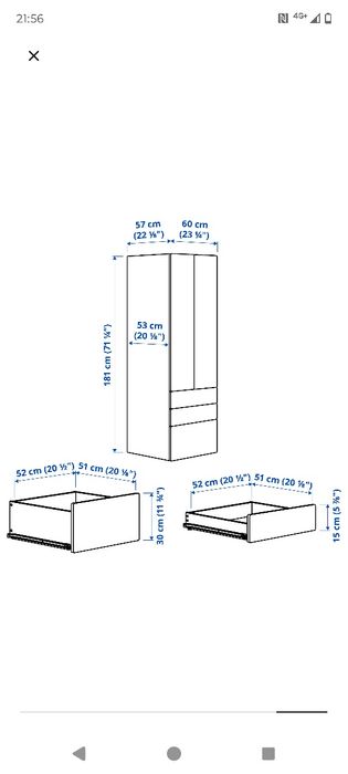 Dulap haine copii (alb/roz și alb/albastru)