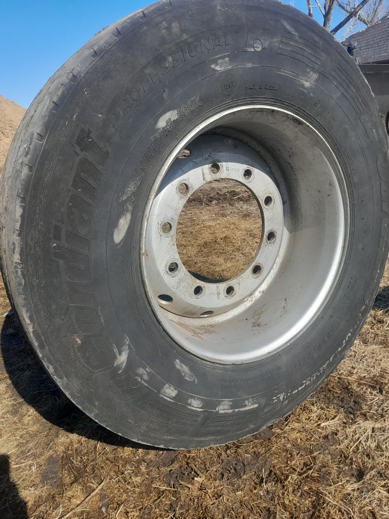 Шины с дисками 385/65 р22,5, 0й вылет