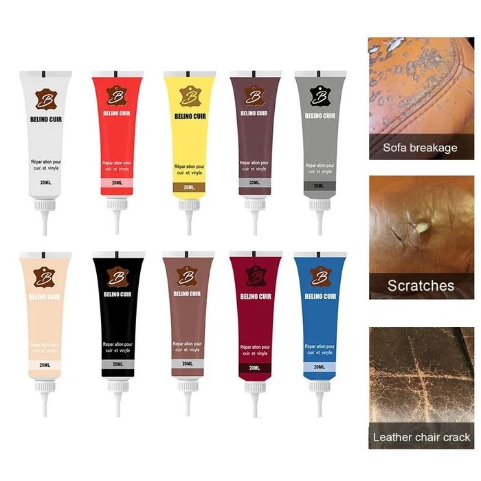 Vopsea Piele Tapițerie Scaune încălțăminte etc Tub 20 ml diverse culor