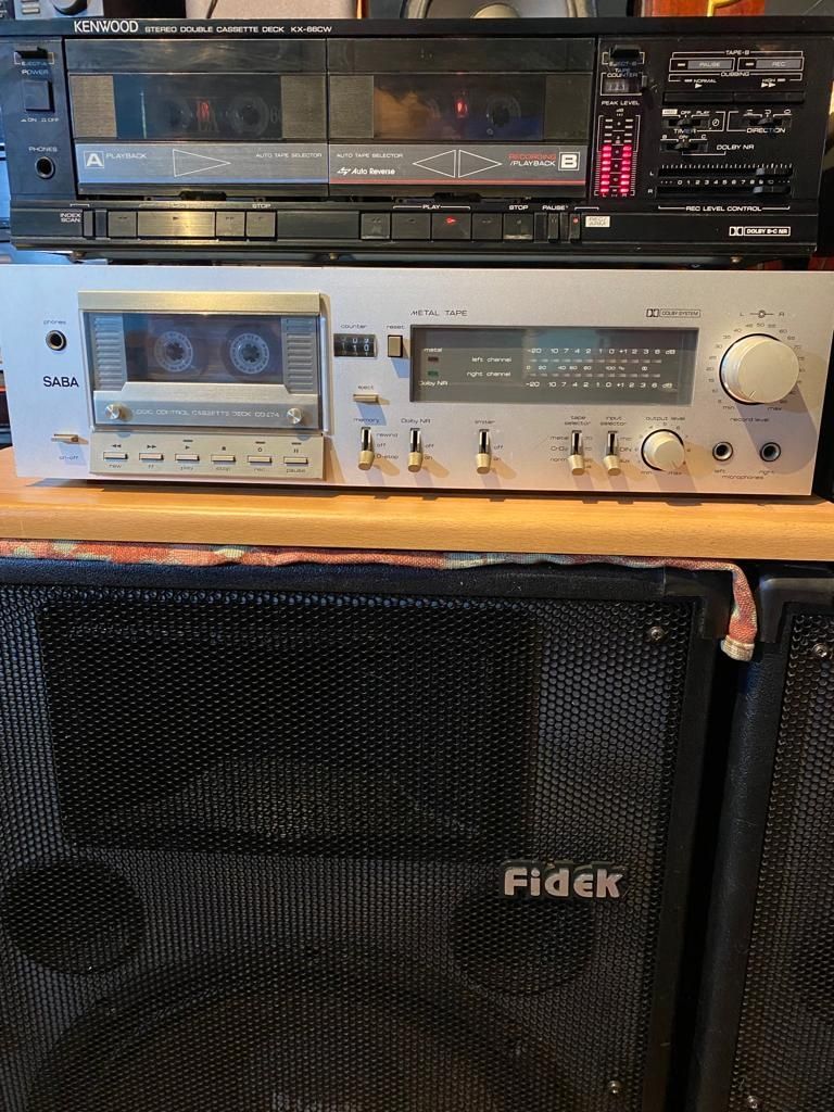 Dublu Casette deck ” Kenwood KX-66CW ” perfect functional.