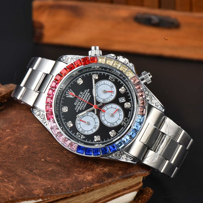 CEAS ROLEX DAYTONA RAINBOW SILVER Lux Elegant 2025 Redus !! Superb !!