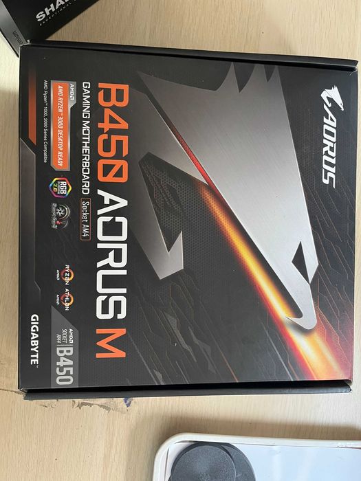 Kit ryzen 5 3600x + aorus b450m, rami si sursa