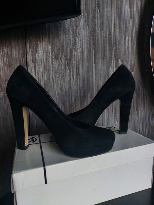 Туфли натуральная замша