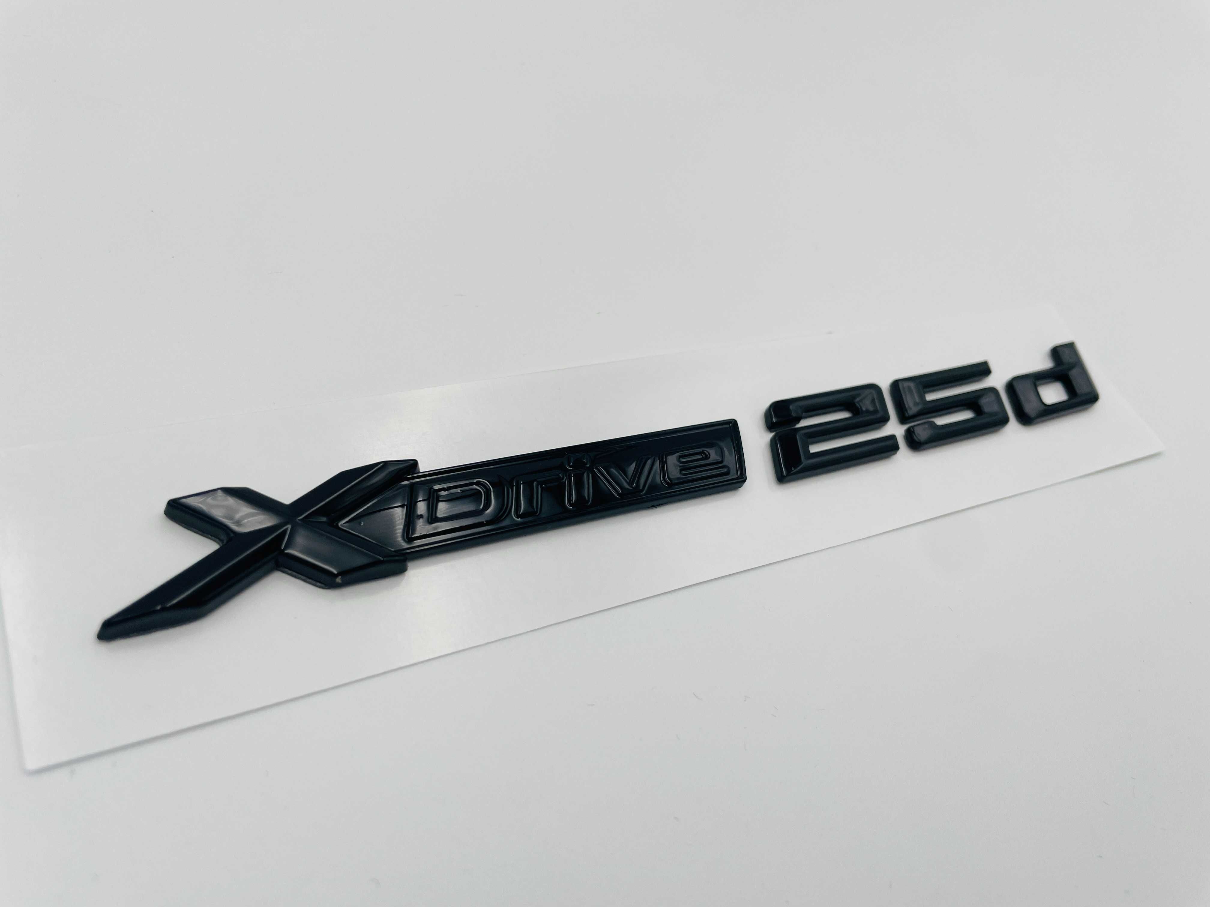 Emblema compatibila BMW x-drive 25d negru