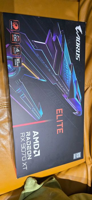 Видео карта AMD Radeon RX 9070 XT, 16GB, Gigabyte Aorus Elite, OC.