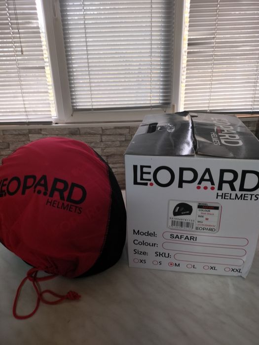 Оригинална Каска-Шлем Leopard Helmets Black MAT