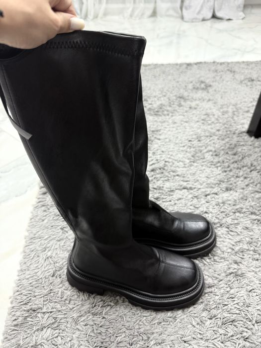 Cizme lungi noi cu fermoar nr 38