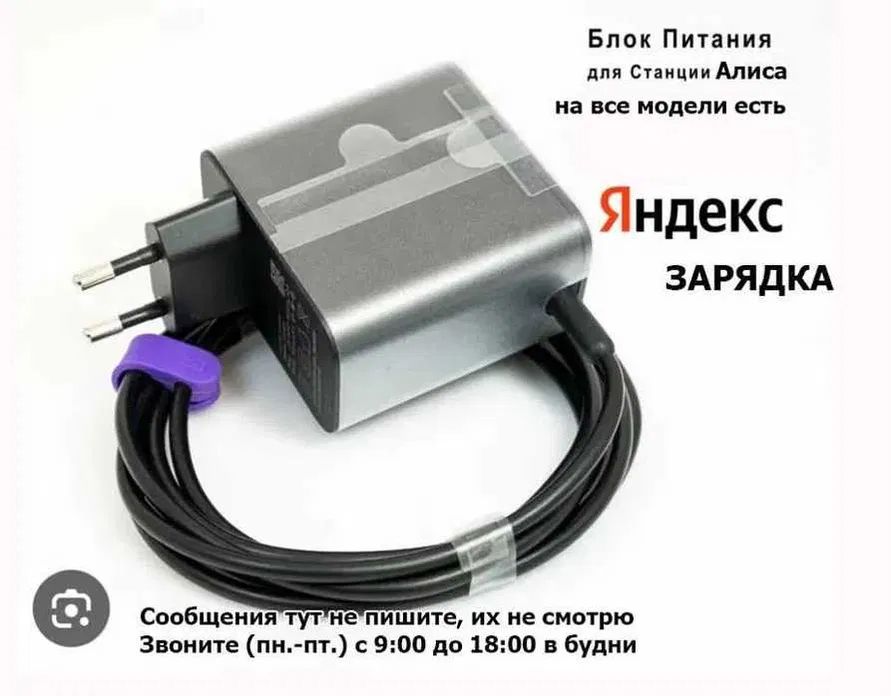 Блок питания, зарядка от Алисы