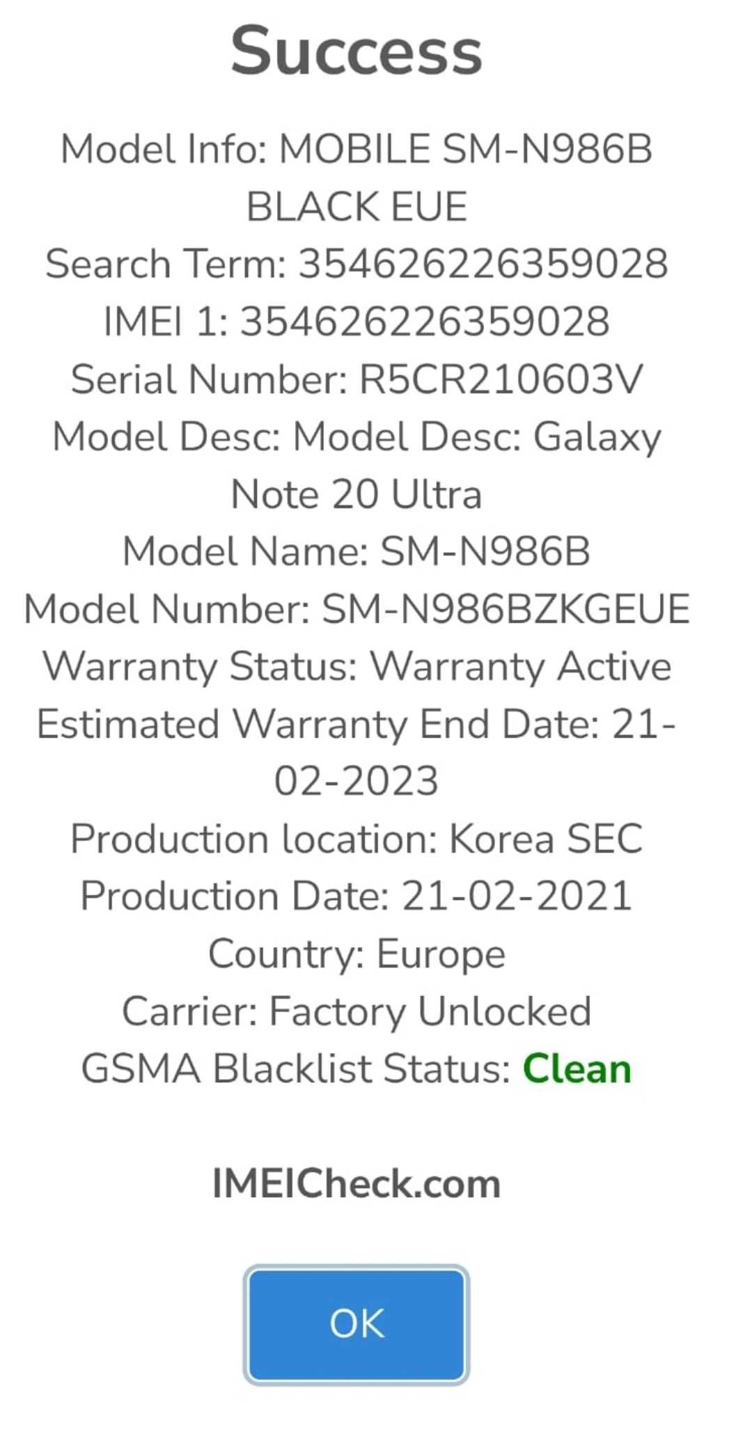 Samsung Galaxy note 20 ultra  5G Factura si Garantie