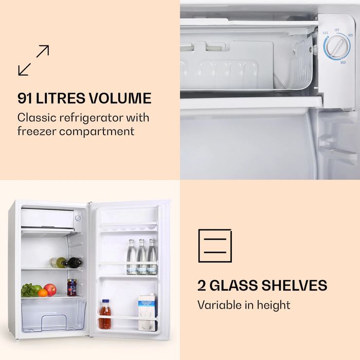 Klarstein хладилник с фризер 90л.