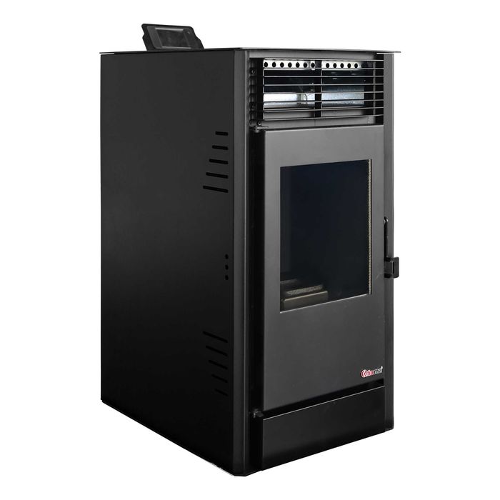 Semineu pe peleti cu aer cald Fiama Fuoco 8 kw, 80 mp