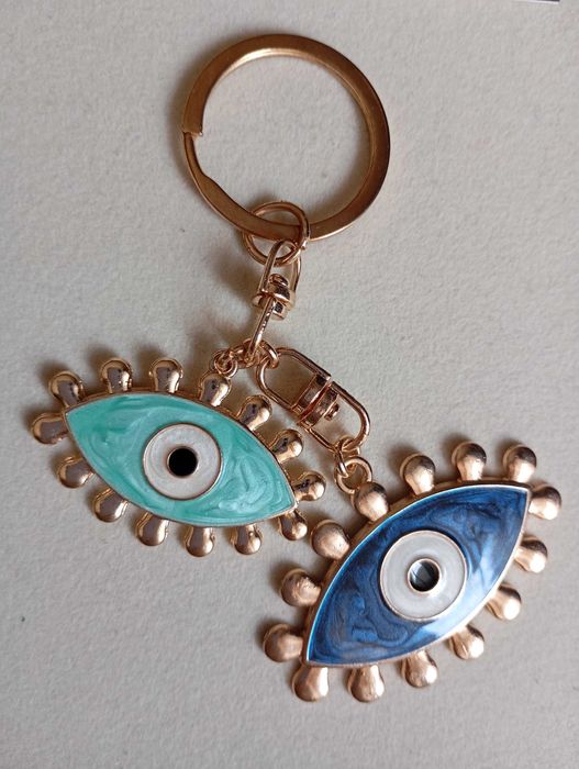 Ключодържател за чанта и ключове. Parfois. Очи. Нов.