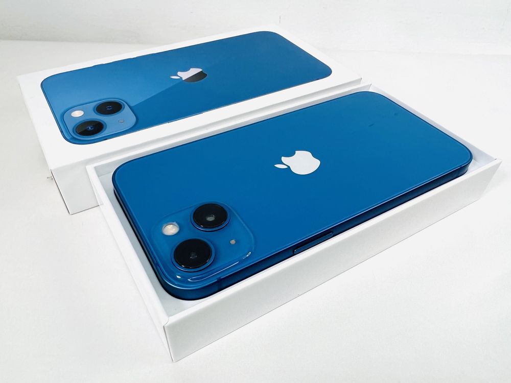 Apple iPhone 13 128GB Blue Перфектен! Гаранция!