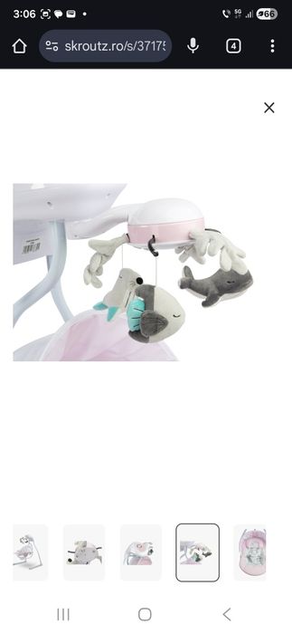 Vand leagan bebe Caretero Raffi nou sustine pana la 12kg