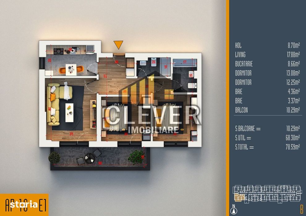 Apartament decomandat 3 camere Th. Pallady Sector 3