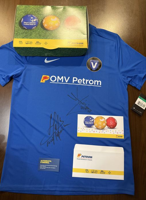 Tricou Hagi, Romania, Steaua, Autografe, Fotbal, Semnatura, sport