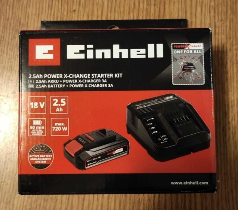 Kit încărcător și acumulator Einhell PXC 2,5 Ah