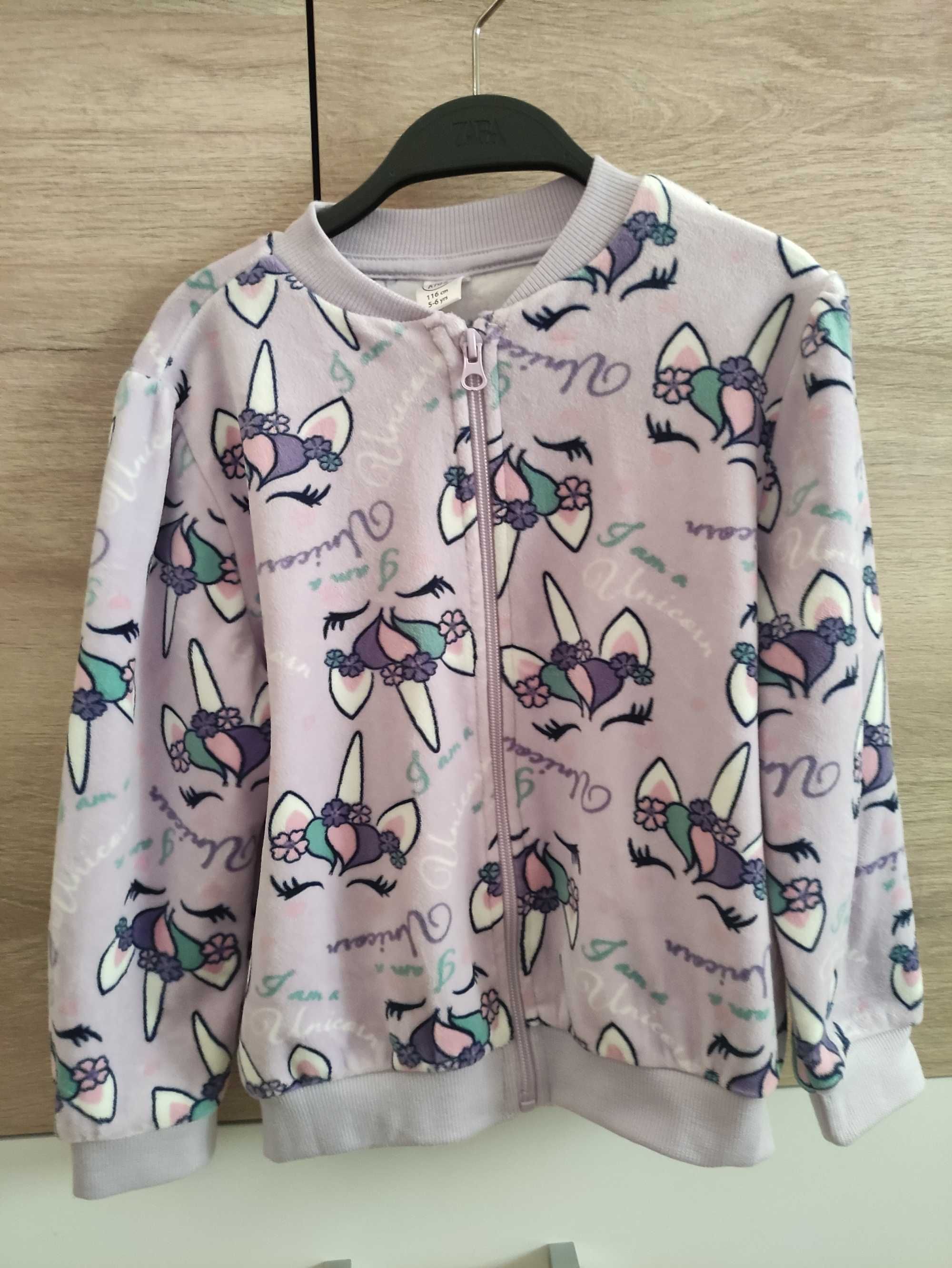 Комплект от дрехи за момиче в лилав цвят- H&M, Zara, Pepco  110-116 см