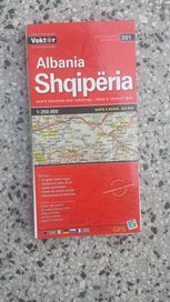 Пътна и туристическа карта на Албания