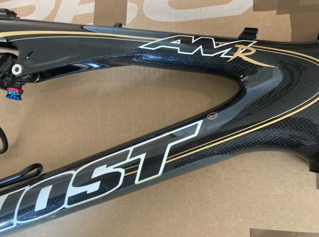 Карбонова рамка cross country Ghost AMR 26" М размер 120мм ход шок Fox