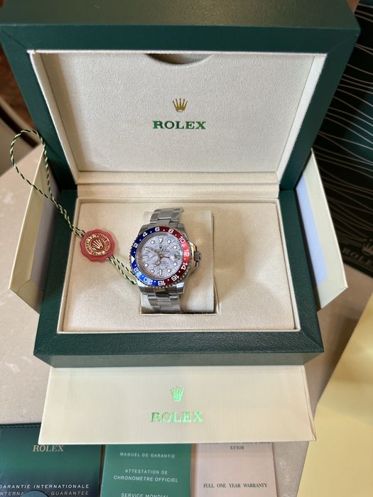 Ceas Rolex GMT-MASTER II 40mm Silver/Silver Dial