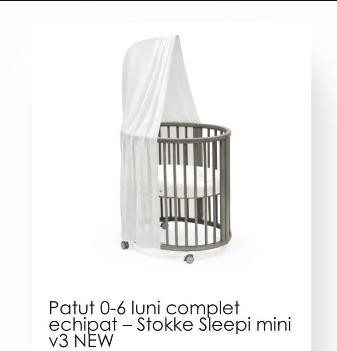 Pătuț Stokke mini & extensie