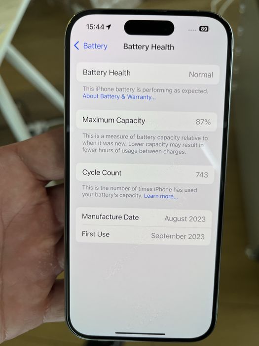 Iphone 15 pro necodat 256 gb pachet complet