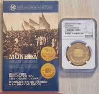 Moneda BNR 500 lei aur, Marea Unire, gradata NGC PF 69 UC