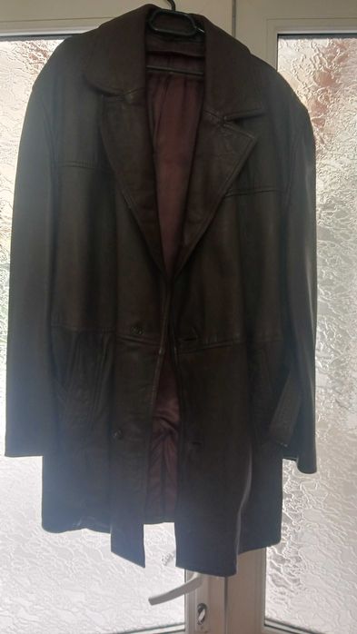 Geaca piele maro "Hugo Boss "