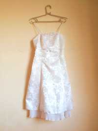 Нарядное белое платье для девушки, рост 160-175