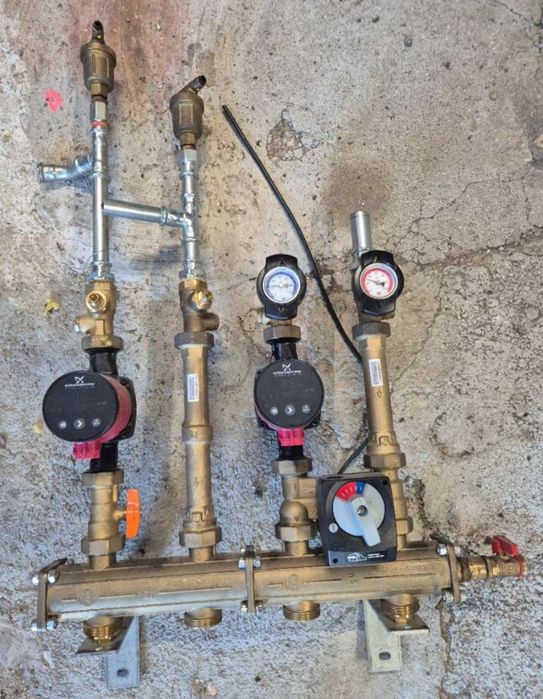 Vand grup de pompe,vana amestec.vase expansiune