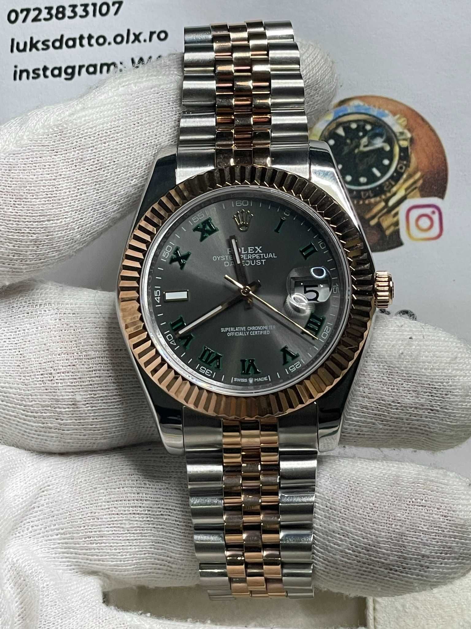 Rolex 40 MM Wimbledon Rose Gold