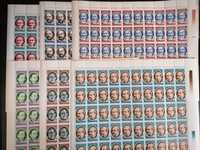 Romania 1991 - 6 Coli intregi de 50 timbre Aniversari Personalitati