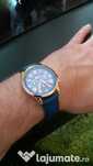 Ceas Geneva Gold/Black Nou sch Fossil,rolex,festina