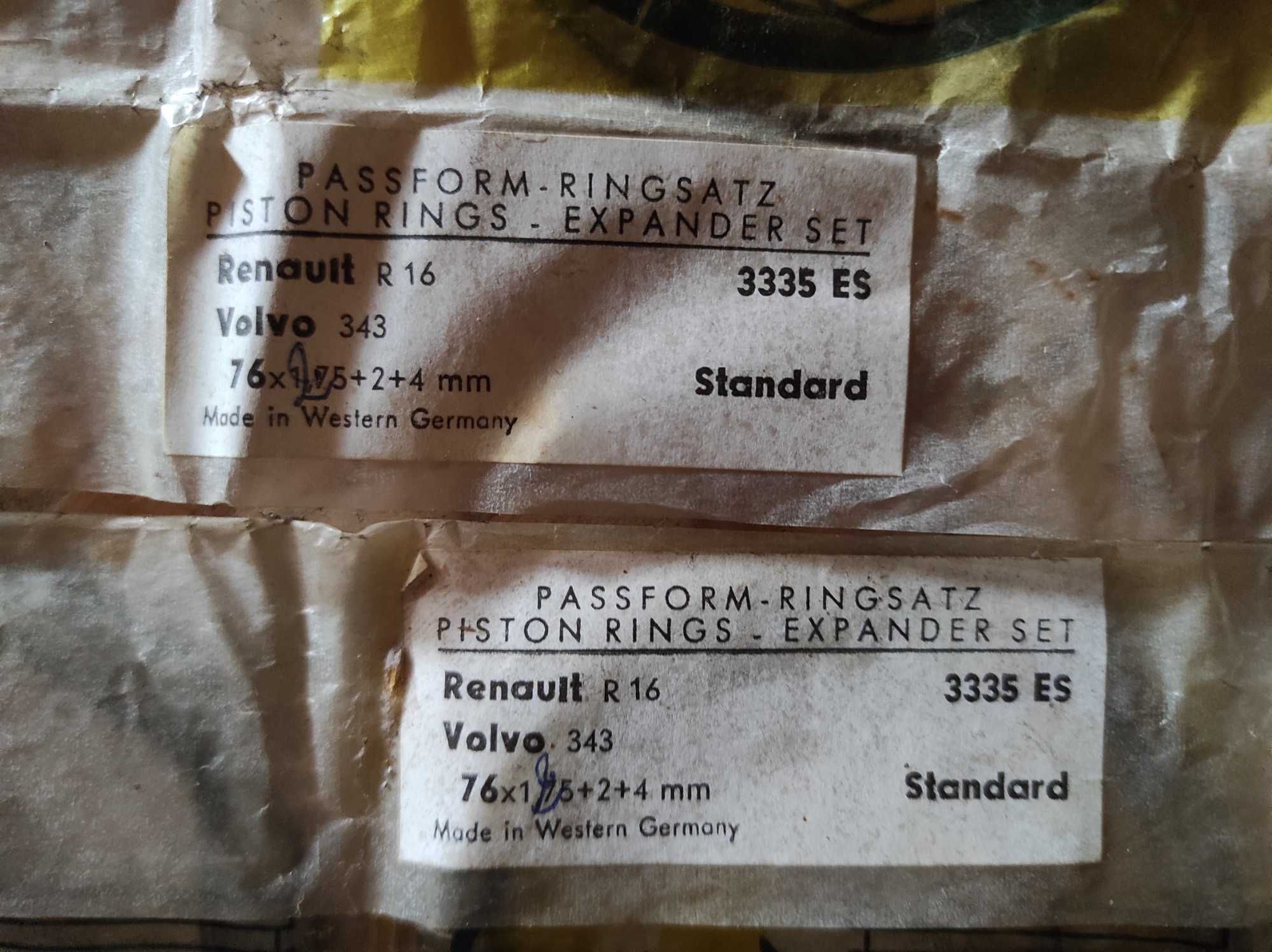 Segmenți piston pentru RENAULT 16 și VOLVO 343