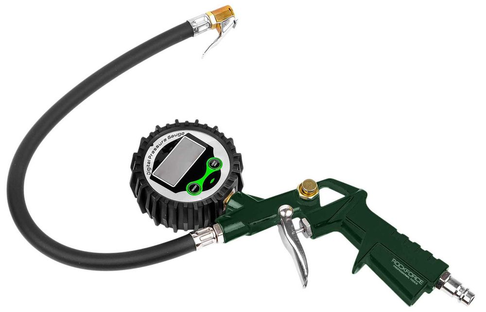 Пистолет за напомпване на гуми с цифров манометър ROCKFORCE