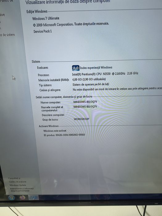 Vând Laptop HP 4GB ram