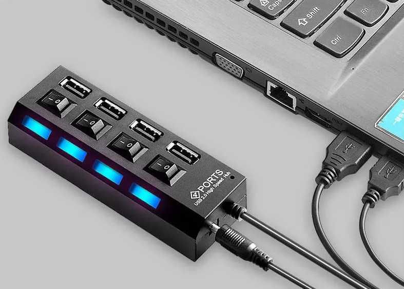 USB разклонител с 4 и 7 порта