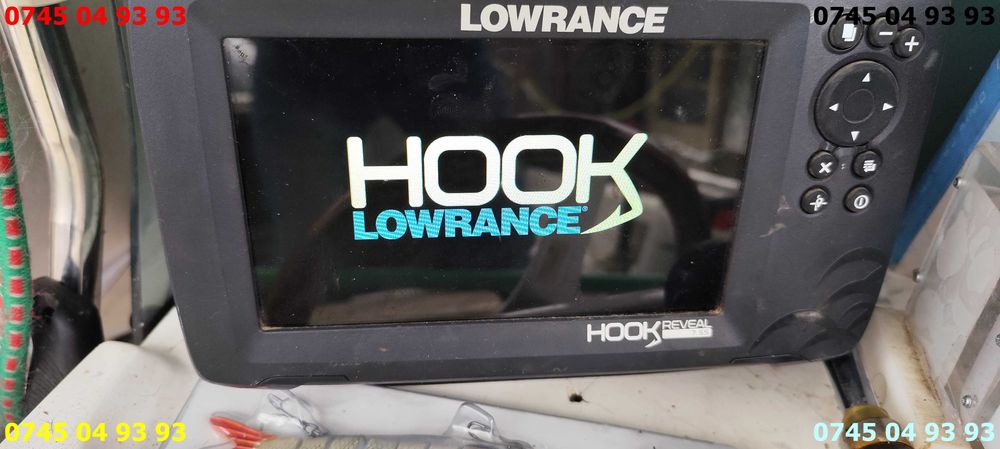 SONAR  Lowrance 7 REVEAL cu sonda  perfect functional sonda dubla