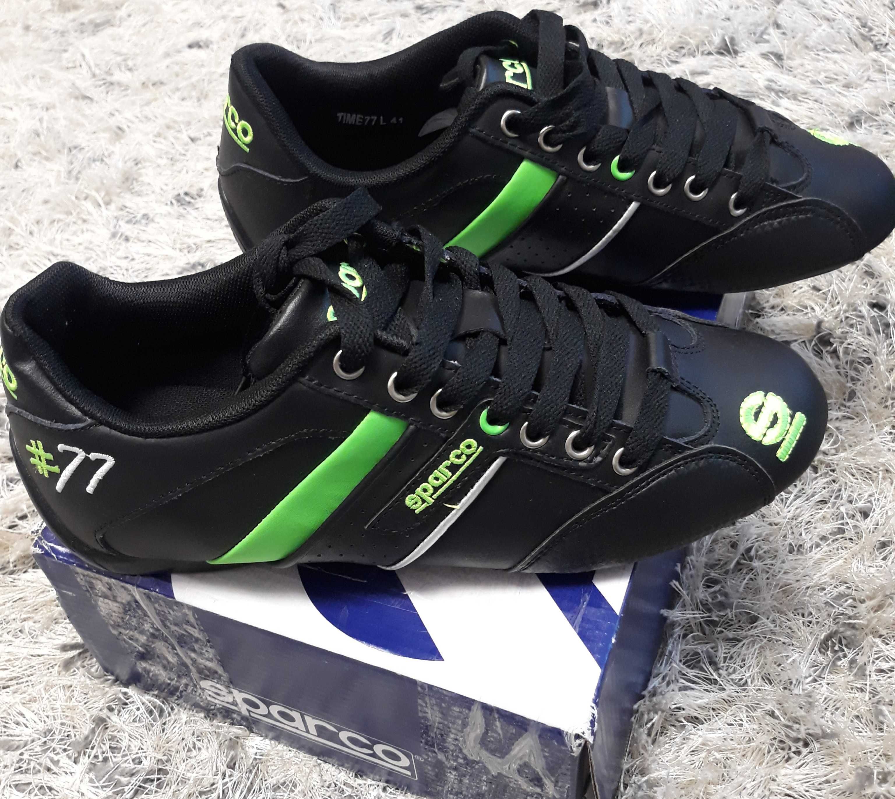 Adidasi Sparco Time 77 Green nr 40 curse auto karting rally NOI!