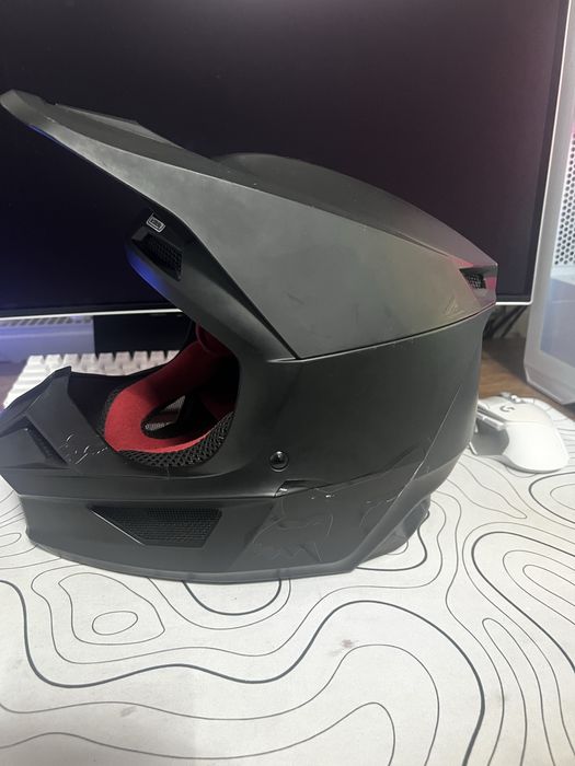 casca motocross Fox V1 Youth Matte Black Mips marime YL