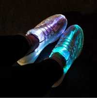 Светещи обувки с оптични влакна / LED / usb зареждане / Glowing shoes