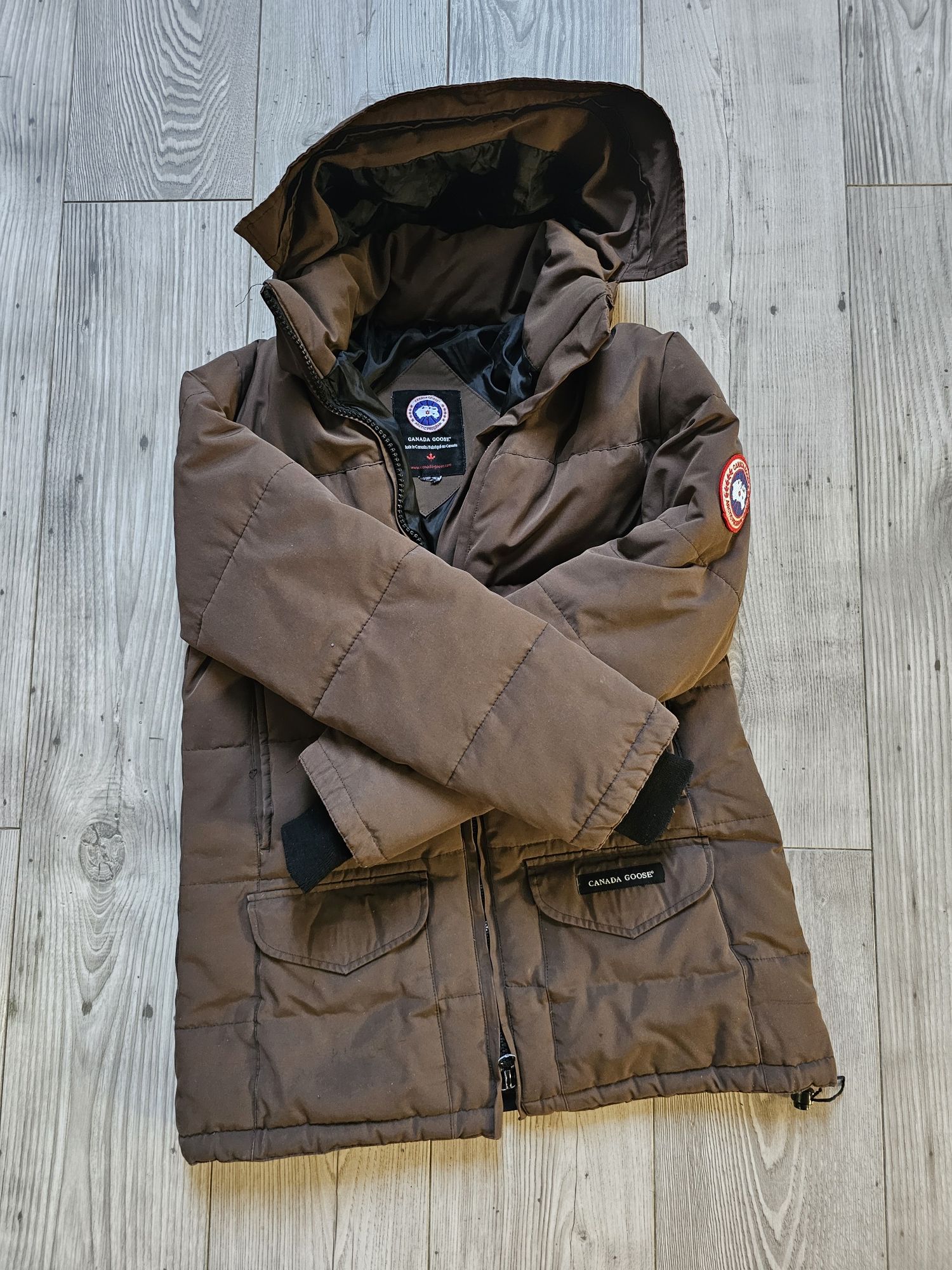 Canada Goose Down original Гъши пух дамско яке парка, размер М